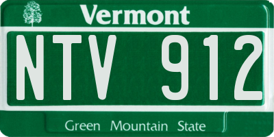 VT license plate NTV912