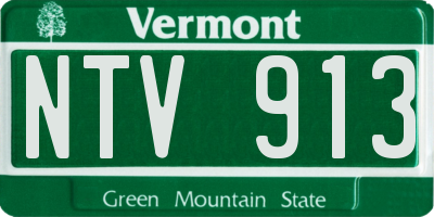 VT license plate NTV913