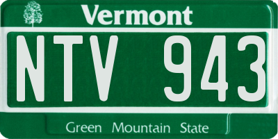 VT license plate NTV943
