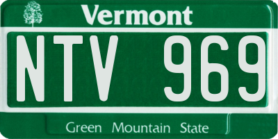 VT license plate NTV969