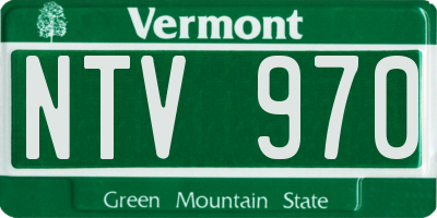 VT license plate NTV970