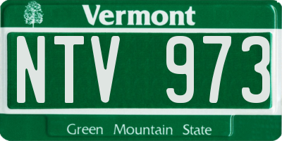 VT license plate NTV973