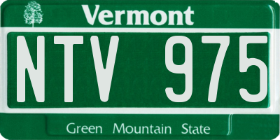 VT license plate NTV975