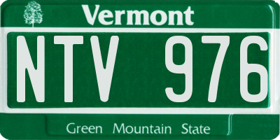 VT license plate NTV976