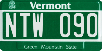 VT license plate NTW090