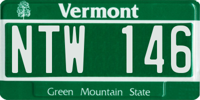 VT license plate NTW146