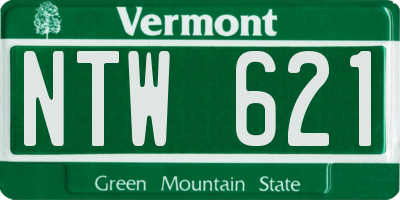 VT license plate NTW621