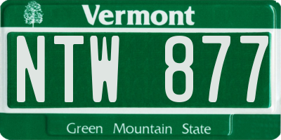 VT license plate NTW877