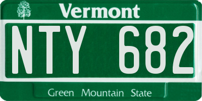 VT license plate NTY682