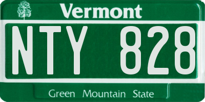 VT license plate NTY828