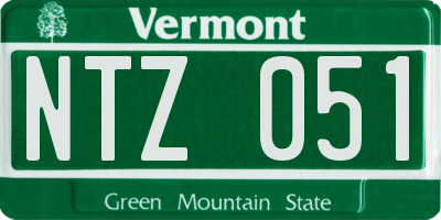 VT license plate NTZ051