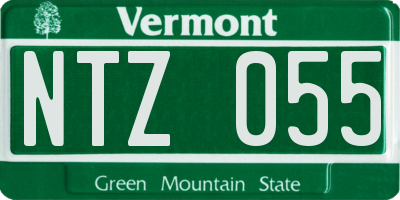 VT license plate NTZ055