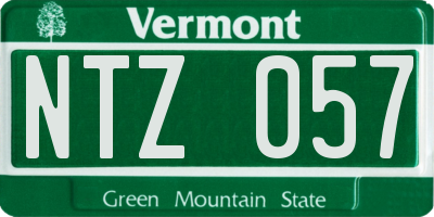 VT license plate NTZ057