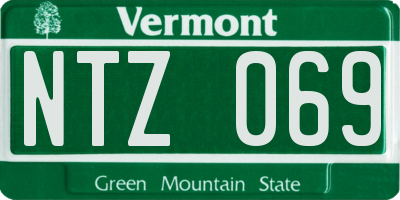 VT license plate NTZ069