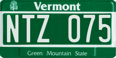 VT license plate NTZ075
