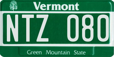 VT license plate NTZ080