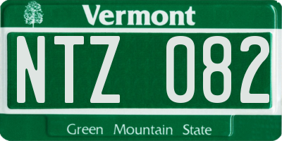 VT license plate NTZ082