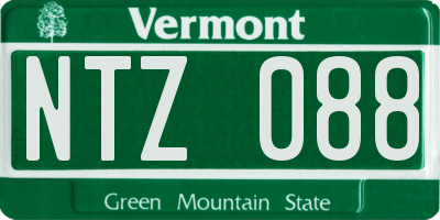 VT license plate NTZ088