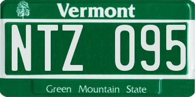 VT license plate NTZ095