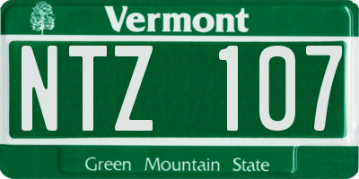 VT license plate NTZ107