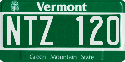 VT license plate NTZ120