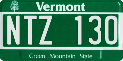VT license plate NTZ130