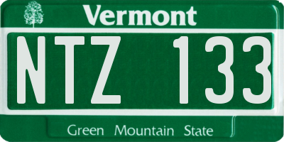 VT license plate NTZ133