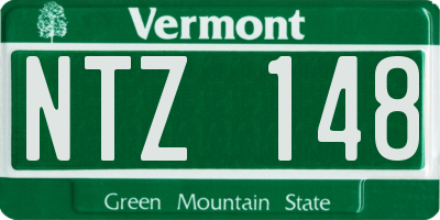 VT license plate NTZ148