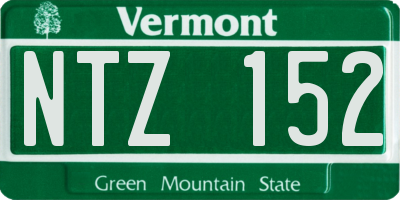 VT license plate NTZ152