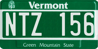 VT license plate NTZ156