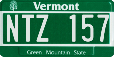 VT license plate NTZ157