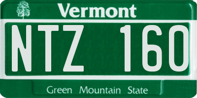 VT license plate NTZ160