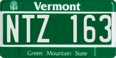 VT license plate NTZ163