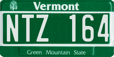 VT license plate NTZ164