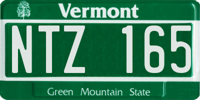 VT license plate NTZ165