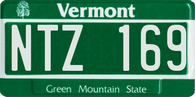 VT license plate NTZ169