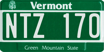 VT license plate NTZ170