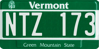 VT license plate NTZ173