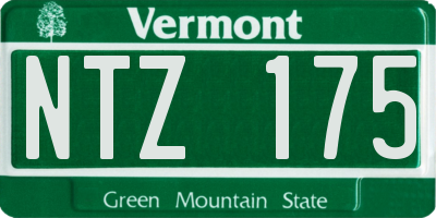 VT license plate NTZ175