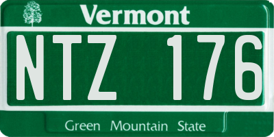 VT license plate NTZ176