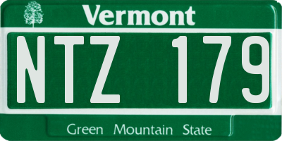 VT license plate NTZ179