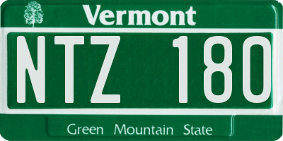 VT license plate NTZ180