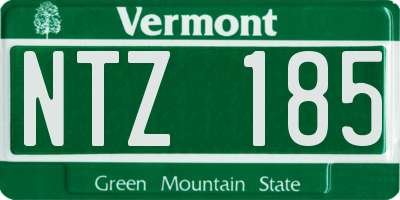 VT license plate NTZ185