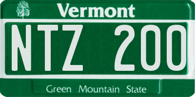 VT license plate NTZ200