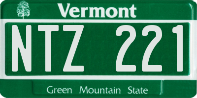 VT license plate NTZ221