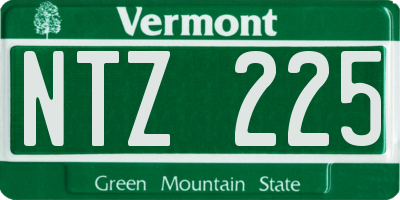 VT license plate NTZ225