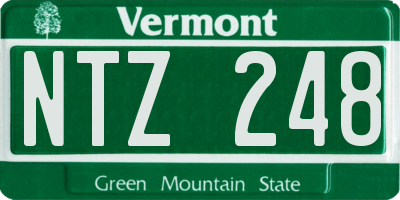 VT license plate NTZ248