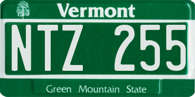 VT license plate NTZ255