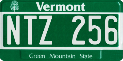 VT license plate NTZ256