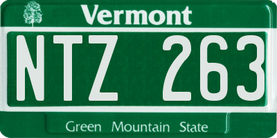 VT license plate NTZ263